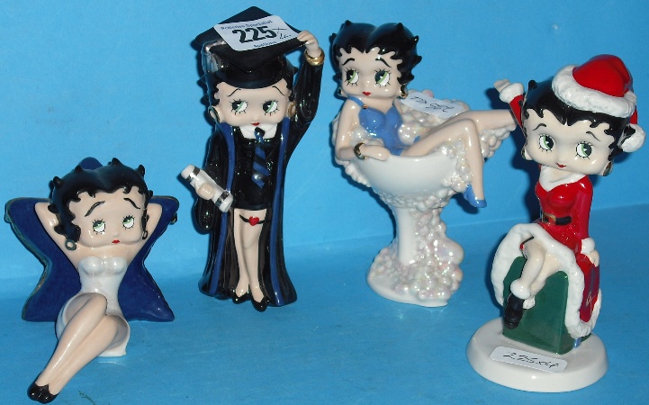 Appraisal: Wade Betty Boop Figures Graduate Chritmas Present Lazy Daze and