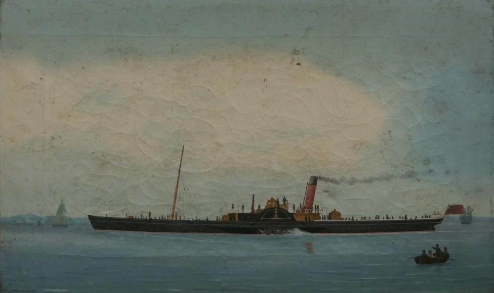 Appraisal: T MCLACHLAN BRITISH TH CENTURY THE PADDLE STEAMER 'VALE CLWYT'