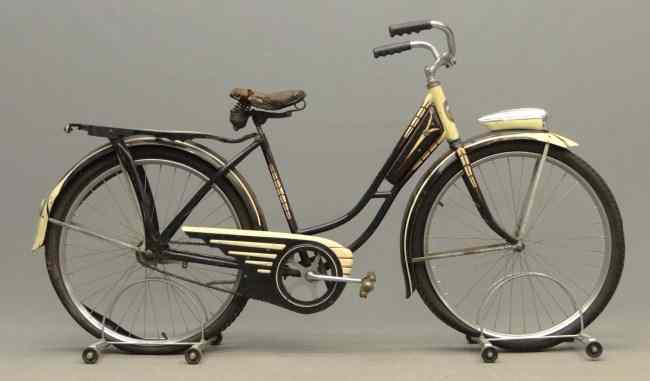 Appraisal: Post War female ''Custom Deluxe'' balloon bicycle Featuring Bendix coaster