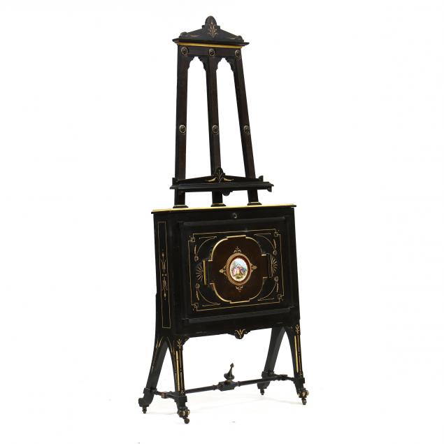 Appraisal: ANTIQUE EBONIZED AND GILT EASEL IN THE MANNER OF EASTLAKE