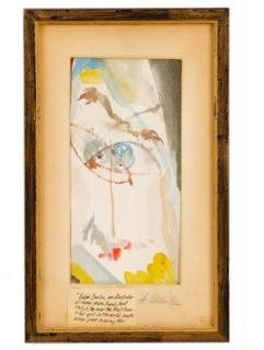 Appraisal: Cecil Beall A Stolen Kiss Watercolor Attributed to Ceil Calvert