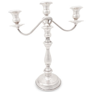 Appraisal: A Group of American Silver Candlesticks and Candelabras total including