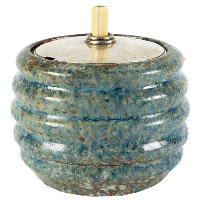 Appraisal: Bode Willumsen Hans Hansen covered jar ceramic with blue and