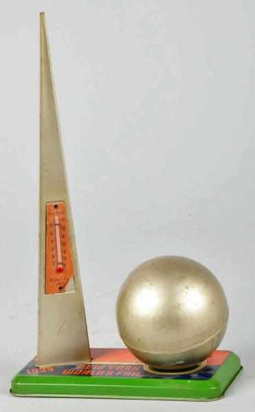 Appraisal: NY World's Fair Still Bank Thermometer Description Combination item Thermometer