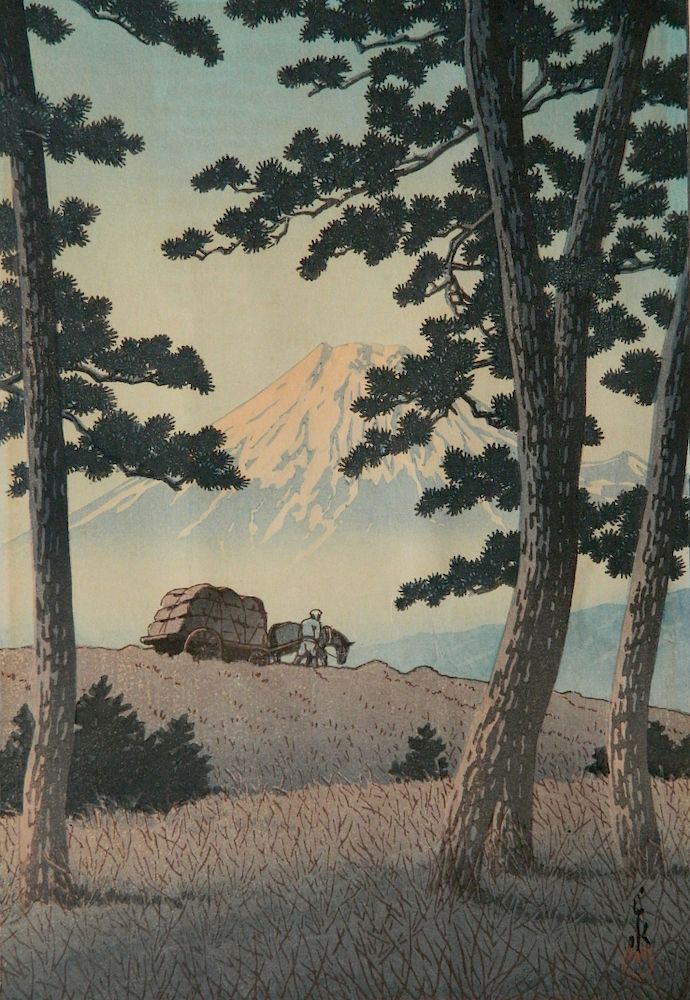 Appraisal: Hasui Kawase woodblock Hasui Kawase Japanese - - ''Dusk at