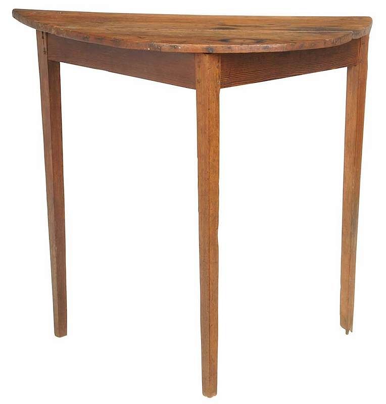 Appraisal: Southern Federal Tall Yellow Pine Table attributed to Piedmont Georgia