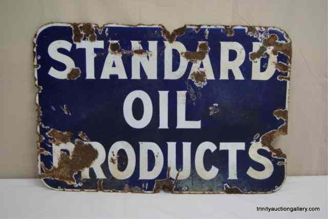 Appraisal: Antique Standard Oil Products Porcelain Adv SignFrom an collection is