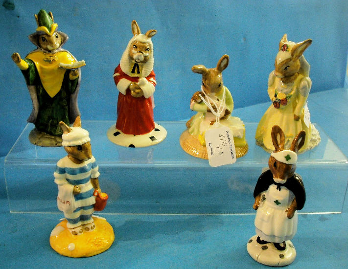 Appraisal: Royal Doulton Bunnykins Figures Nurse DB Mother DB Mystic DB