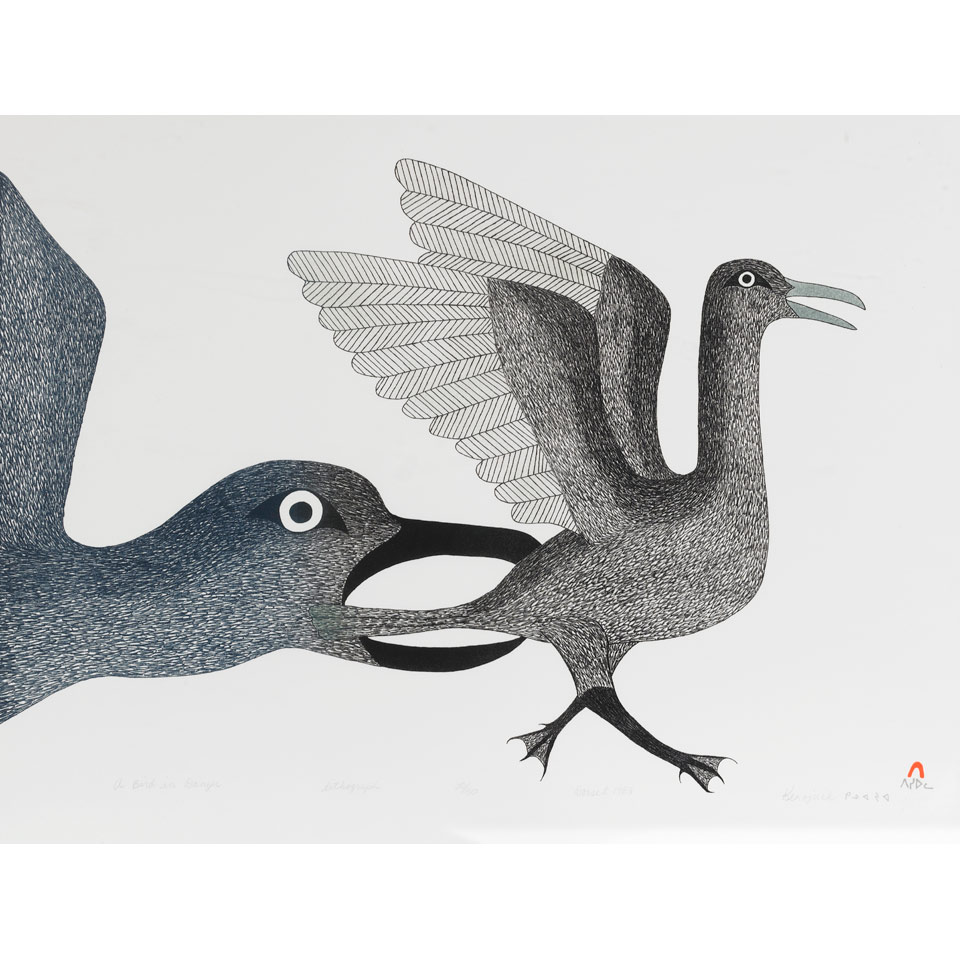 Appraisal: KENOJUAK ASHEVAK - E - Cape Dorset A BIRD IN