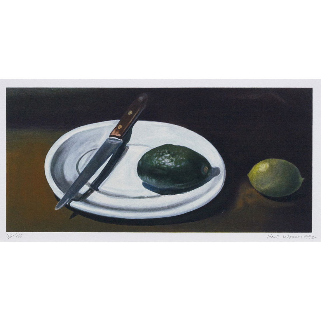 Appraisal: PRINT PAUL WONNER Paul Wonner American - Avocado lithograph in