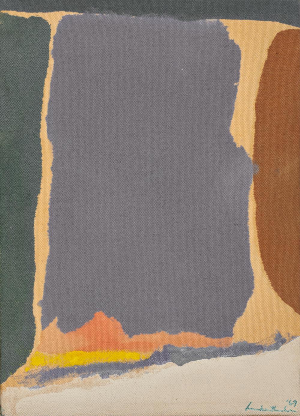 Appraisal: HELEN FRANKENTHALER American - Untitled acrylic on canvas signed and