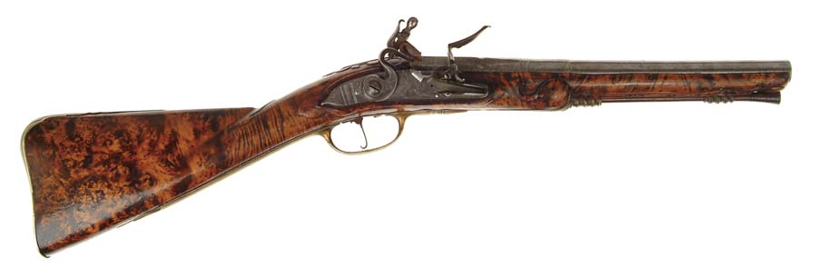 Appraisal: FINE FRENCH FLINTLOCK CARBINE NSN Cal - multistage bbl Finely