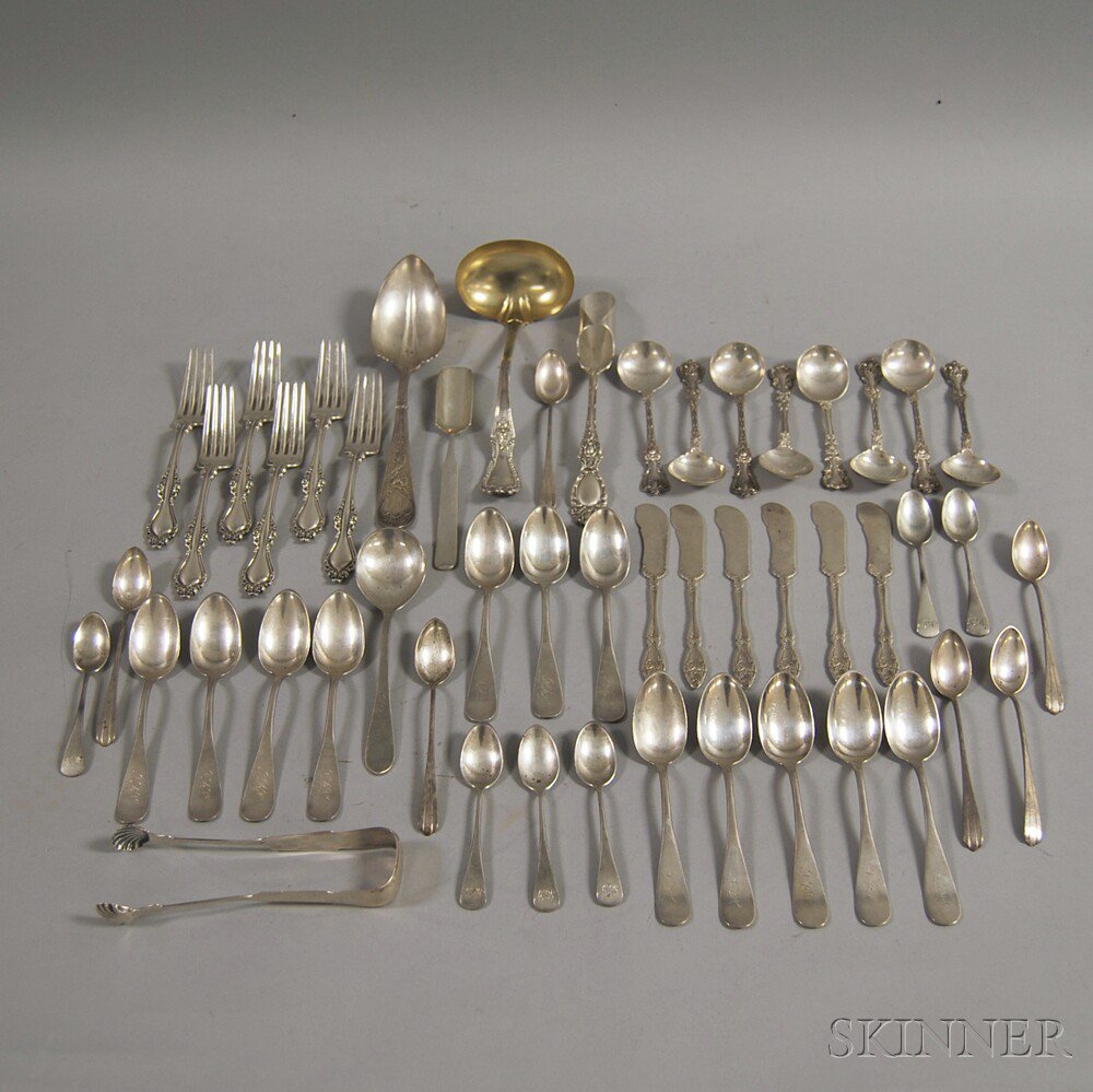 Appraisal: Group of Sterling Silver Flatware some sets including six Alvin