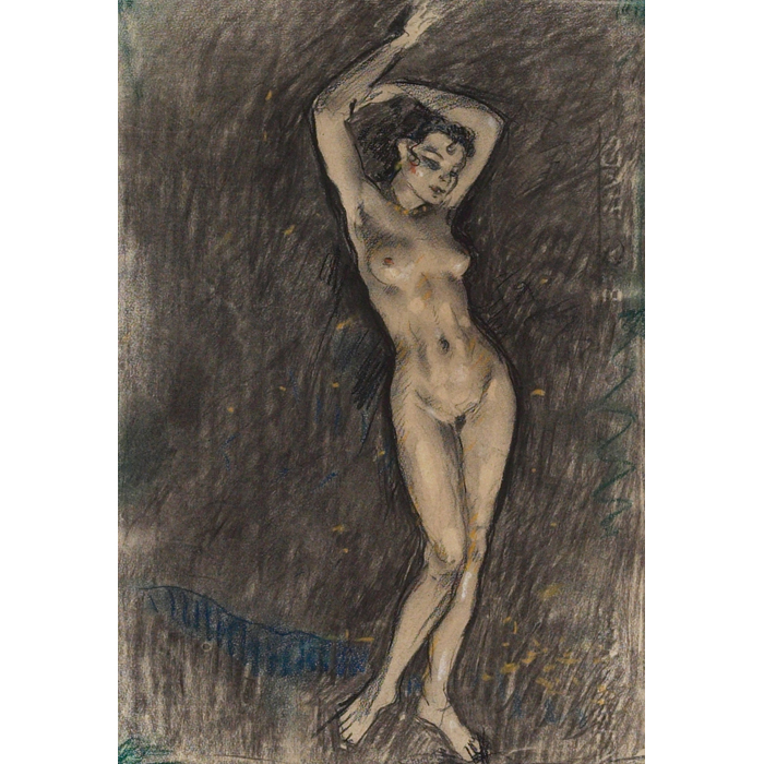 Appraisal: edouard Chimot French - Danseuse Nu c pastel x signed