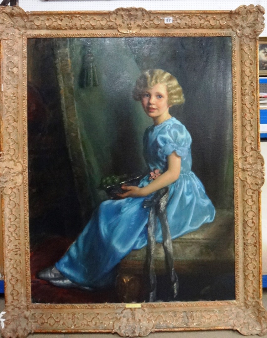 Appraisal: H Medina early th century Portrait of Philippa Cunliffe-Owen oil