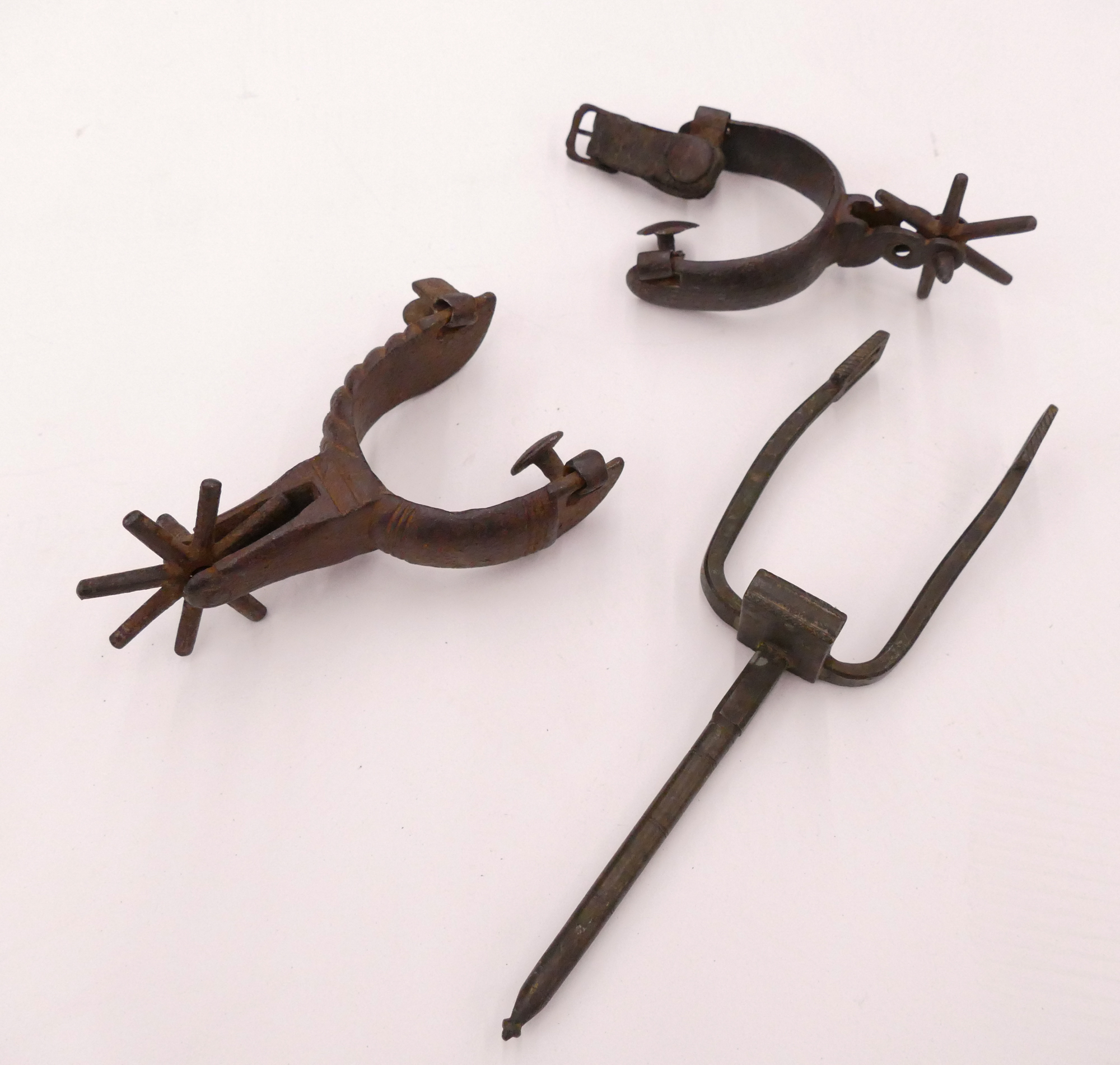 Appraisal: pc Antique Iron Spurs