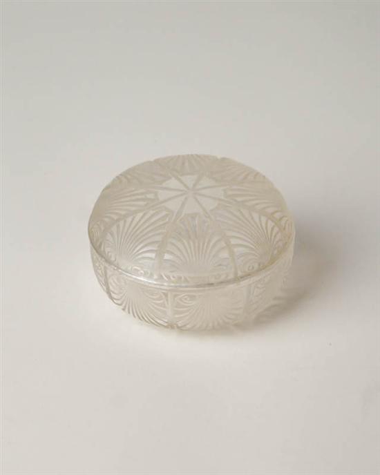 Appraisal: A Small Lalique Lidded Box Coquilles Box No with a