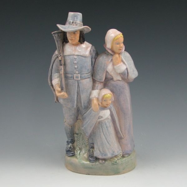 Appraisal: Cleveland Faience Pilgrim Family figurine by Grace Luse made circa