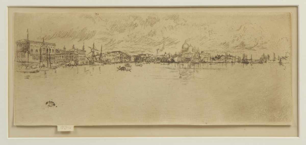 Appraisal: James McNeil Whistler - ''Long Venice'' Etching James McNeil Whistler