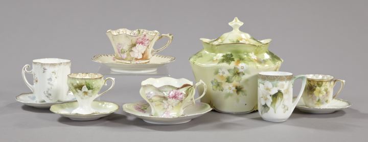 Appraisal: Twelve-Piece Collection of Porcelain Items consisting of an interesting ten-piece