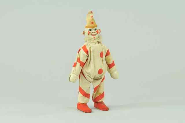 Appraisal: SCHOENHUT CIRCUS CLOWN Depicted in full outfit jointed limbs very