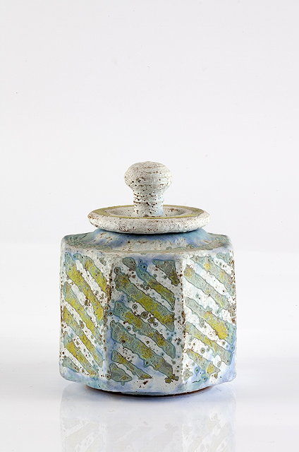 Appraisal: Peter Beard British b Jar and cover green and matt