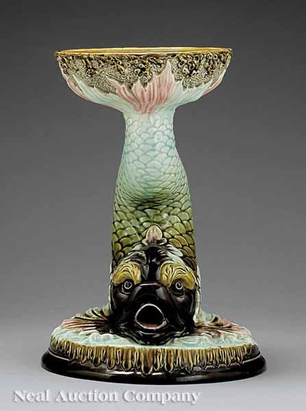 Appraisal: An American Majolica Figure of a Fanciful Sea Creature c