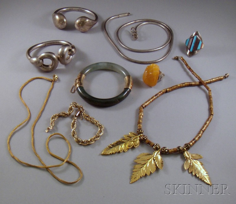 Appraisal: Small Group of Assorted Estate Jewelry including an Asian gold