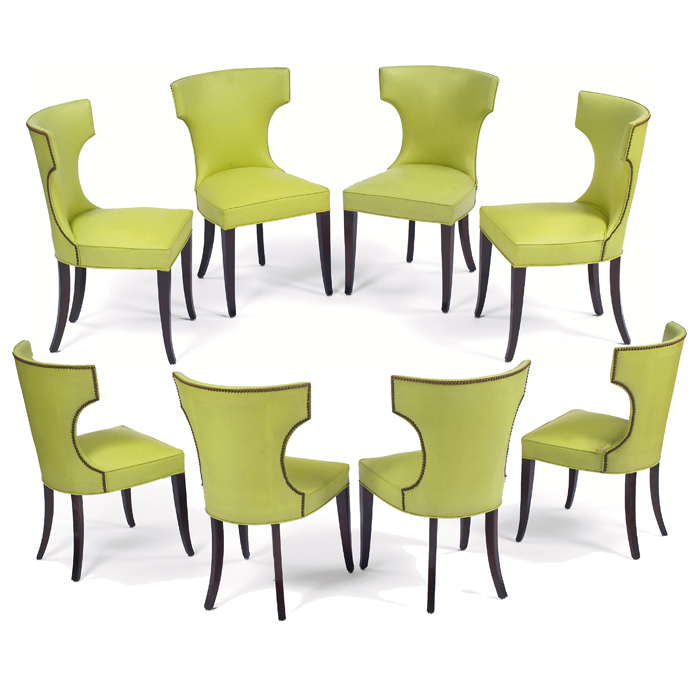 Appraisal: Gilbert Rohde style dining chairs set of maker unknown s