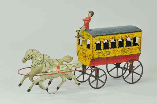 Appraisal: 'EMPIRE LINE'' HORSE DRAWN OMNIBUS Attributed to Hull Stratford hand-painted