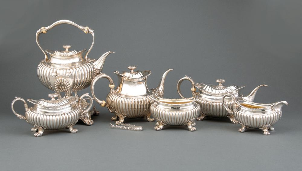 Appraisal: Whiting Sterling Silver Tea and Coffee Service New York late