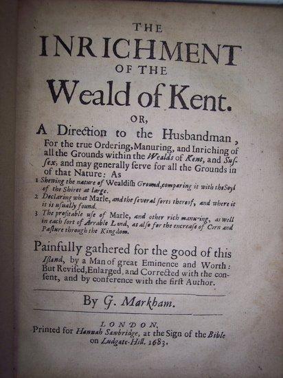 Appraisal: Markham G The Inrichment of the Weald of Kent or