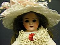 Appraisal: DRESSEL BISQUE SHOULDER HEAD DOLL Cuno and Otto Dressel bisque