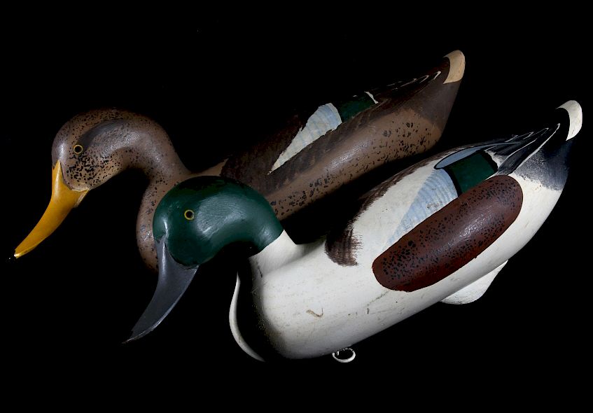 Appraisal: Shoveler Decoy Pair by Patrick Vincenti For your consideration is