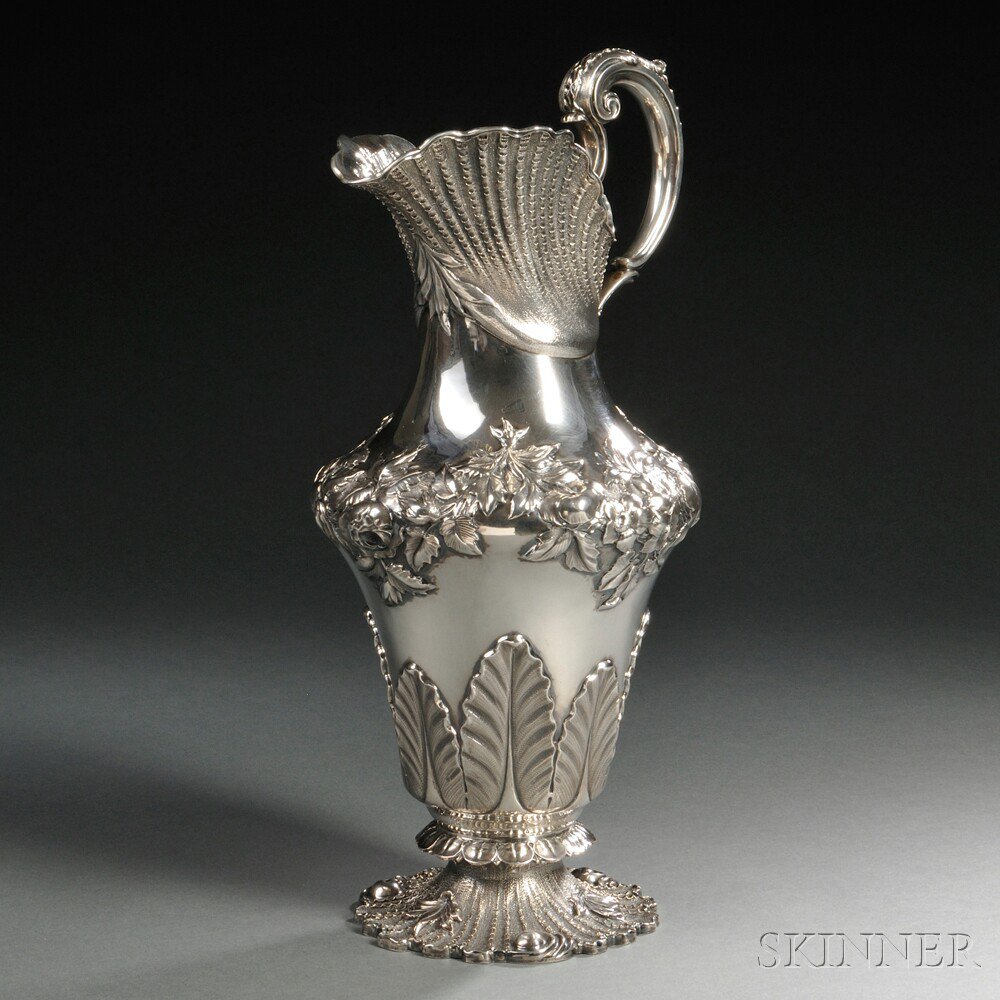 Appraisal: George IV Sterling Silver Ewer London - Charles Fox maker