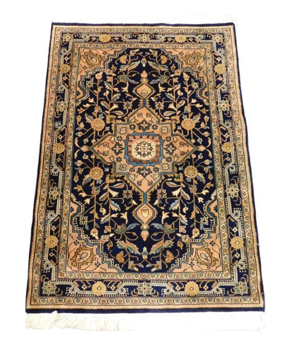 Appraisal: RUG Indo Hamadan ' x ' hand-knotted wool on cotton