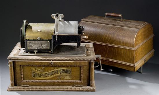 Appraisal: The Gramaphone Grand Oak cased Columbia Co Gramaphone Patented Made