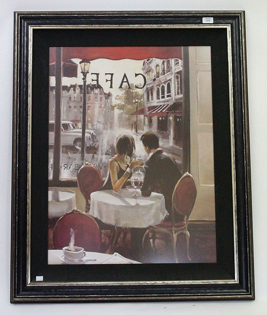 Appraisal: A DECORATIVE PRINT OF AFTER BRENT HEIGHTON b 'A couple