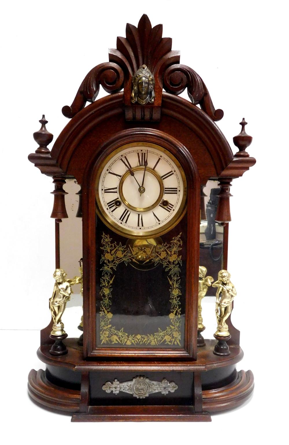 Appraisal: CLOCK New Haven Clock Co 'Occidental' model shelf clock Time