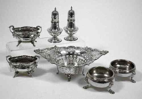 Appraisal: An Edward VII silver bon-bon dish with pierced and moulded