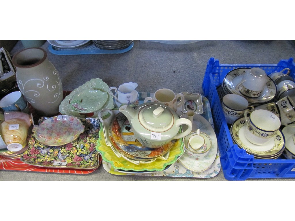 Appraisal: Lot comprising three trays of assorted ceramics and teawares