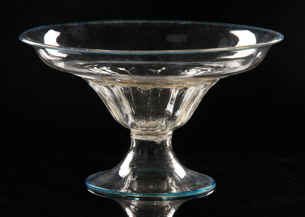 Appraisal: - th C Venetian Blown Glass Footed Bowl th century