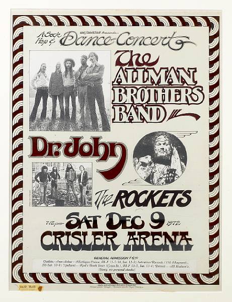 Appraisal: Gary Grimshaw The Allman Brothers Band Dr John at the