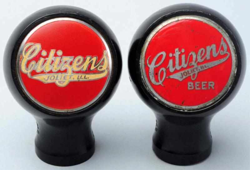 Appraisal: Lot of Citizens Beer Tap Knobs Includes one with slight