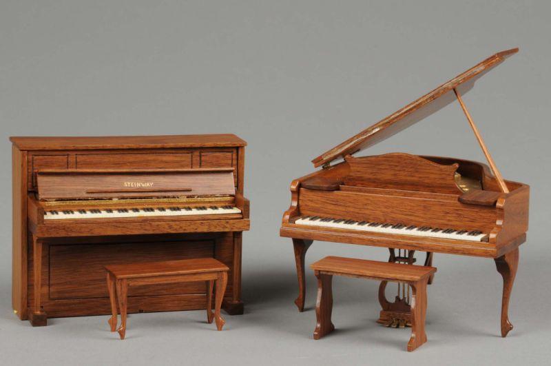 Appraisal: Two Ralph Partelow Pianos with Benches America late th century