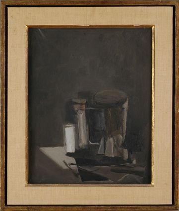 Appraisal: PIERO SADUN - TONAL STILL LIFE Oil on canvas x