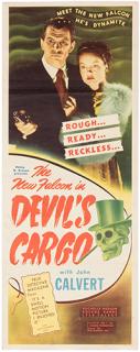 Appraisal: Devil's Cargo Film Classics Insert x Horizontal folds minor wear