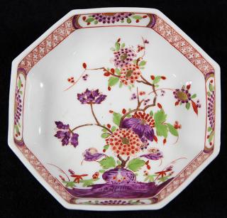 Appraisal: Meissen porcelain octagonal dish Meissen porcelain octagonal dish circa with