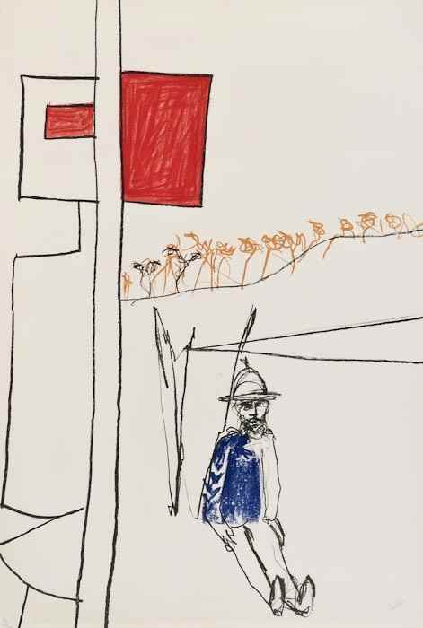 Appraisal: Sidney Nolan - Glenrowan lithograph printed in colours signed in