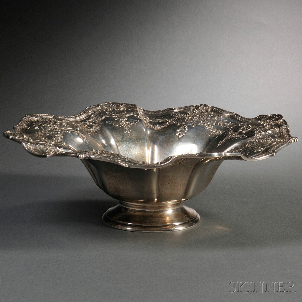 Appraisal: Frank M Whiting Sterling Silver Center Bowl North Attleboro Massachusetts